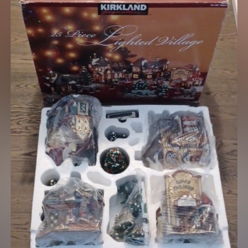 Kirkland Signature Complete 25 Piece Charles Dickens Victorian Christmas Village